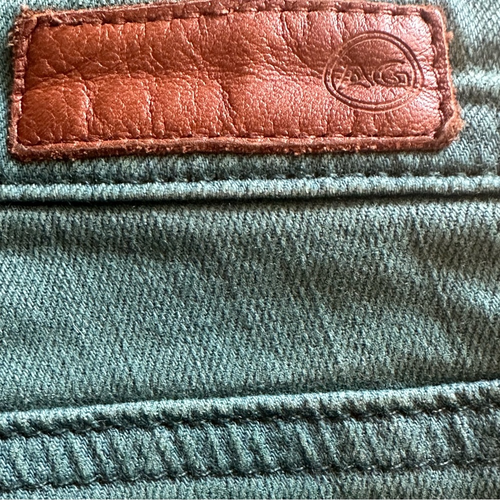 AG Adriano Goldschmied Stevie Jeans Slim Straight Ankle Green Size 28 - Picture 5 of 12